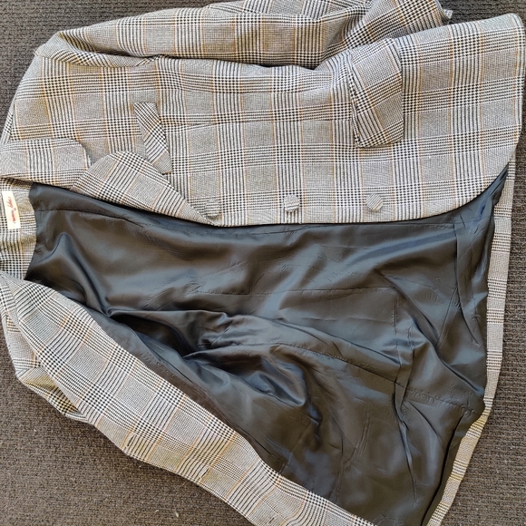 🍁Host PICK🍁VINTAGE Houndstooth 80s blazer - Picture 4 of 9